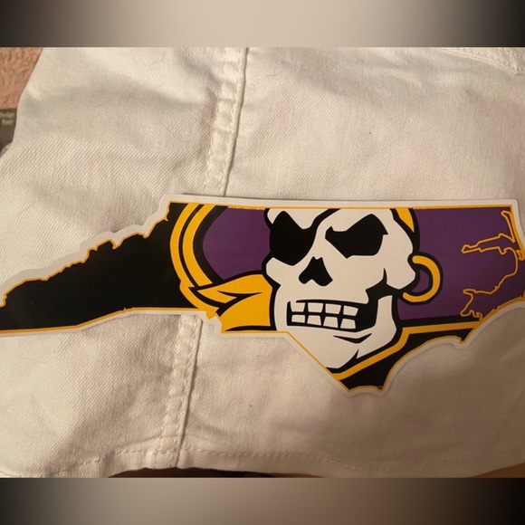 East Carolina university sticker ECU pirates - Picture 1 of 1